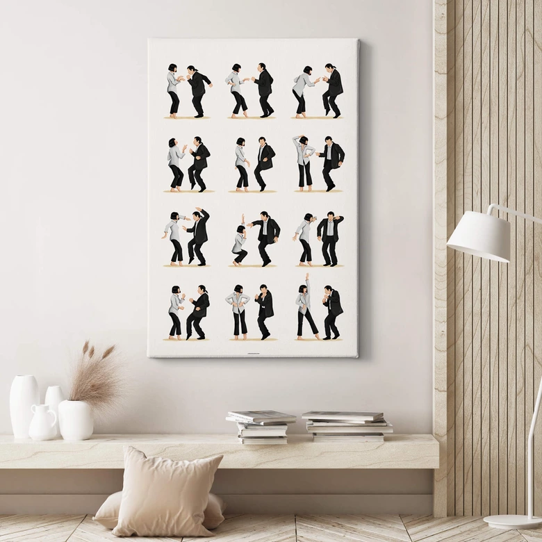 Tableau sur toile Tohmé - Dance mythique de Pulp Fiction 