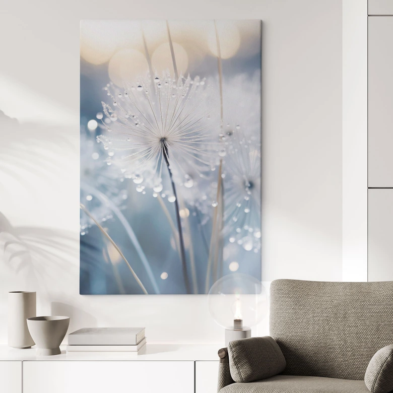 Leinwandbild Funkelnde Pusteblumen - Treechild 
