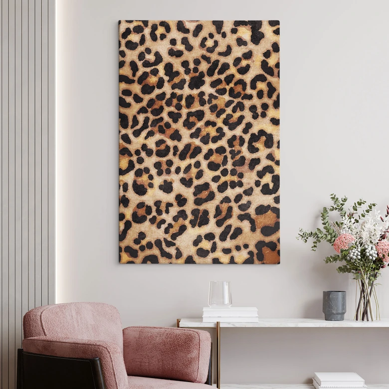 Leinwandbild Wilder Leopard - Animal Print - Tunaboylu 