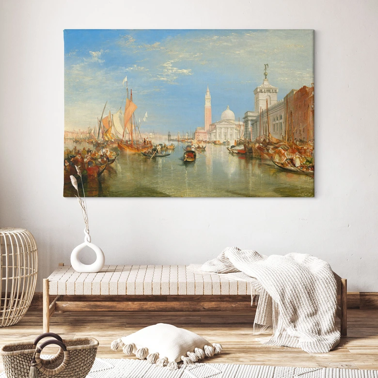 Leinwandbild Turner - Venedig, Dogana und S. Giorgio Maggiore 