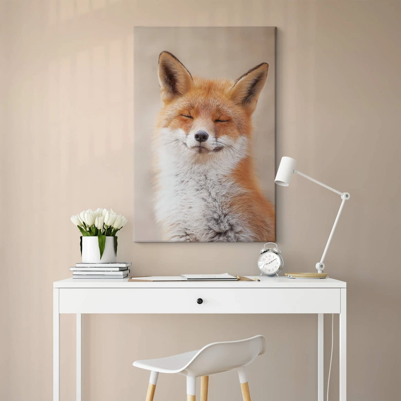 Leinwandbild van Duijn - Zufriedener Fuchs 