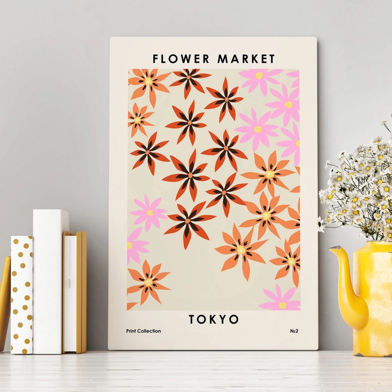 Tableau sur toile NKTN - Marché aux fleurs - Tokyo 