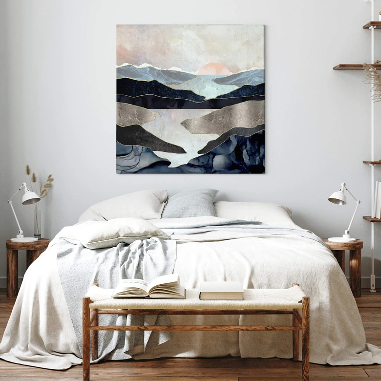 Tableau sur toile SpaceFrog Designs - Lac de montagne  