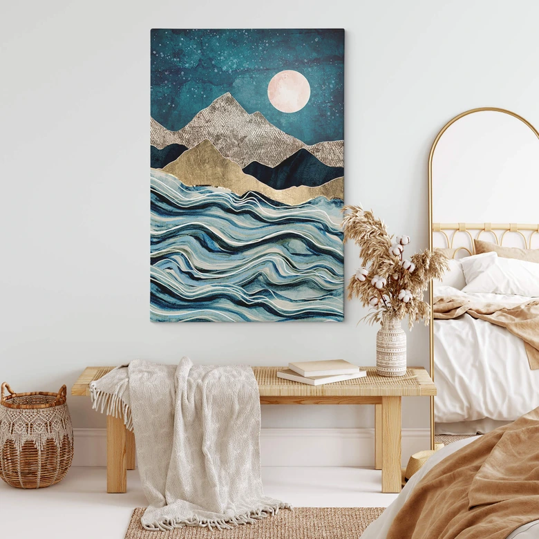 Leinwandbild SpaceFrog Designs - Indigoblau 