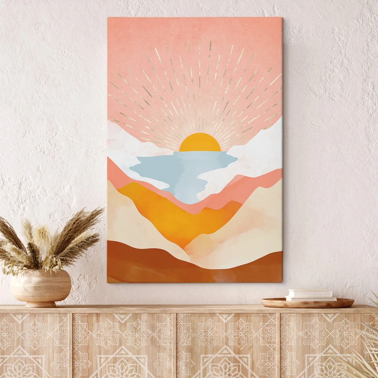 Canvastavla SpaceFrog Designs - Sommardag 