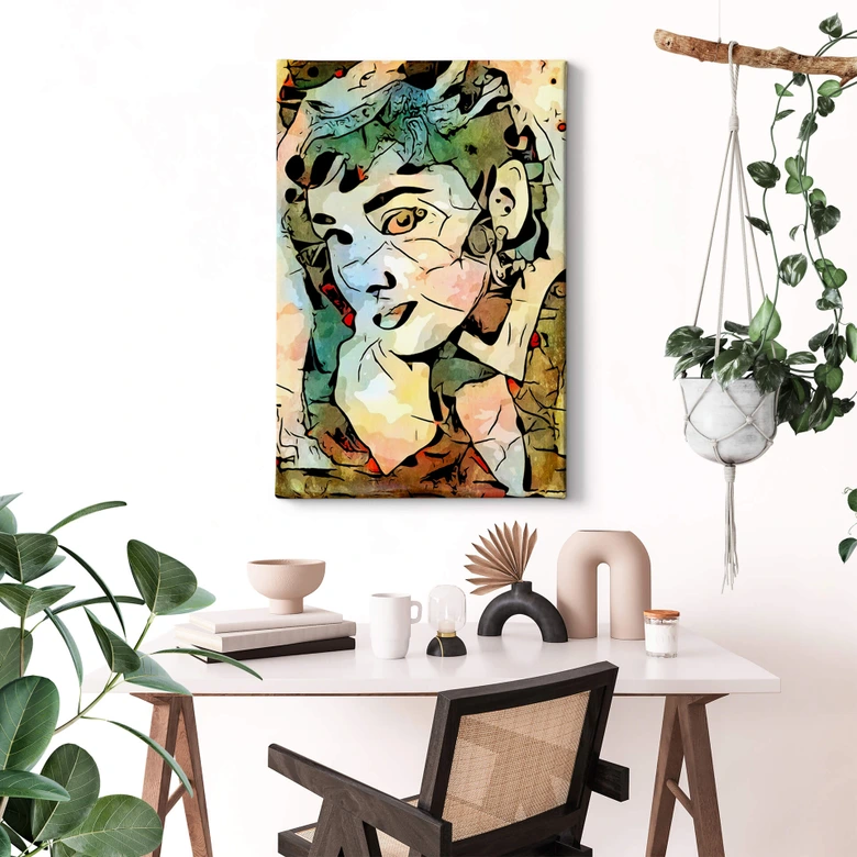 Tableau sur toile Zamart - Hommage à Miro - Audrey Hepburn 