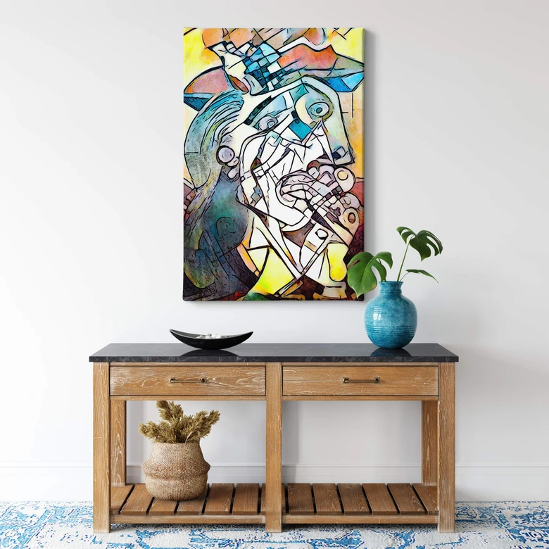 Leinwandbild Zamart - Hommage an Picasso - Die Frau 