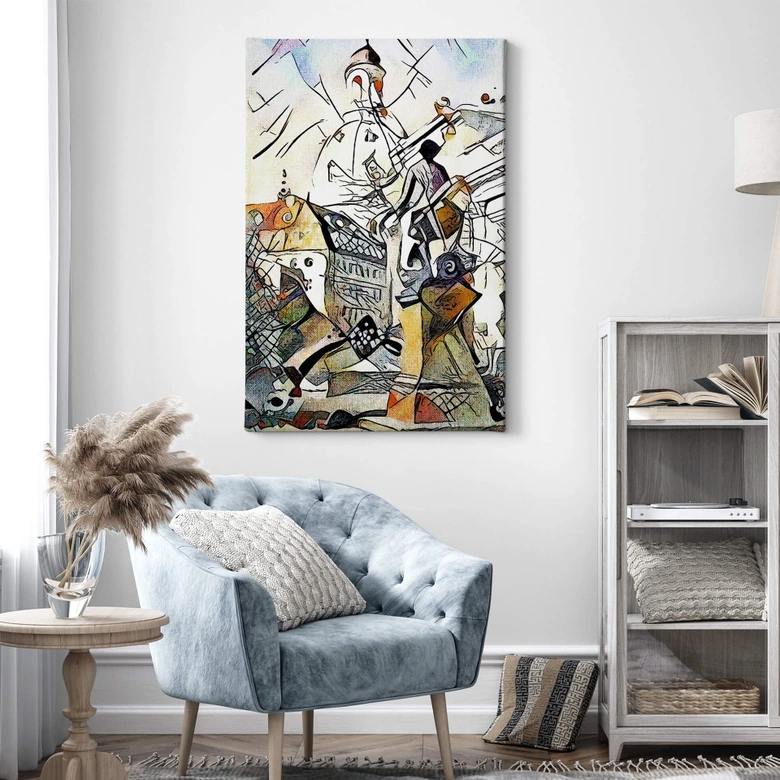 Canvastavla Zamart - Kandinsky möter Dresden 