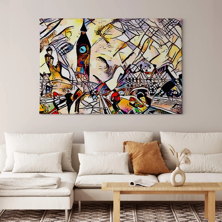 Leinwandbild Zamart - Kandinsky trifft London Big Ben 