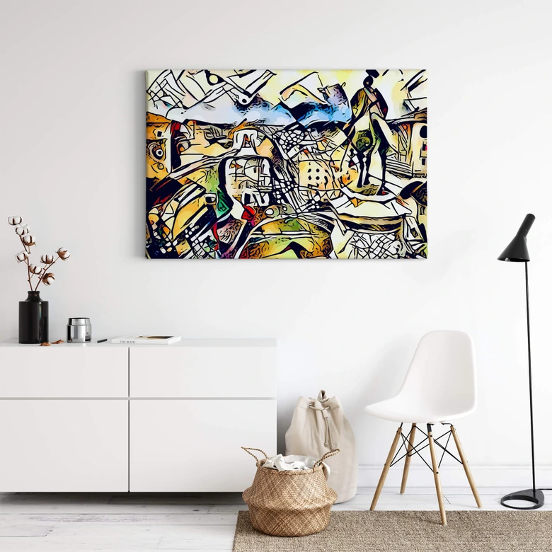 Leinwandbild Zamart - Kandinsky trifft Rom 