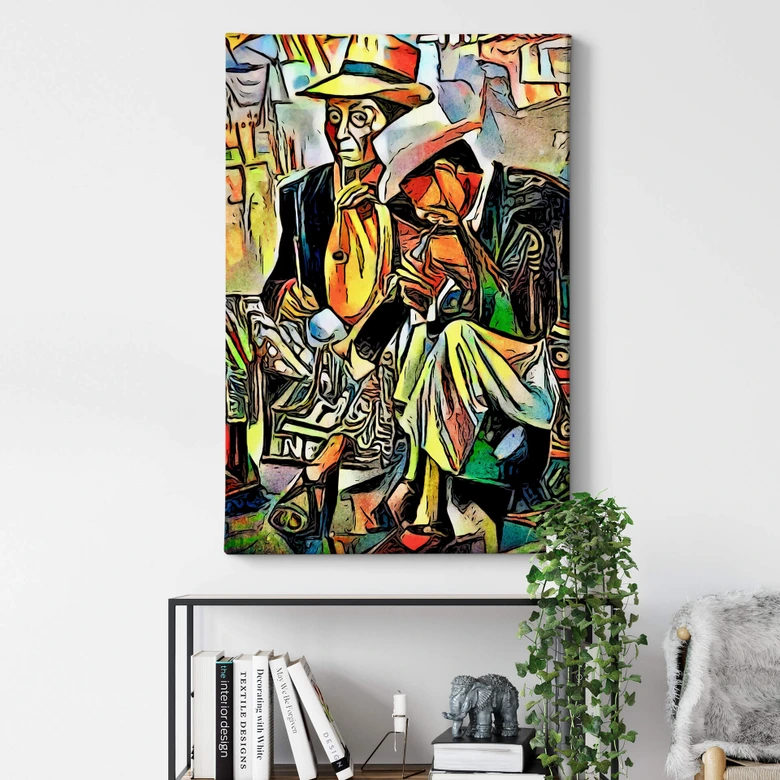 Tableau sur toile Zamart - Deux musiciens 