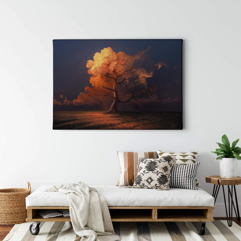 Lienzo aerroscape - Otoño tardío 