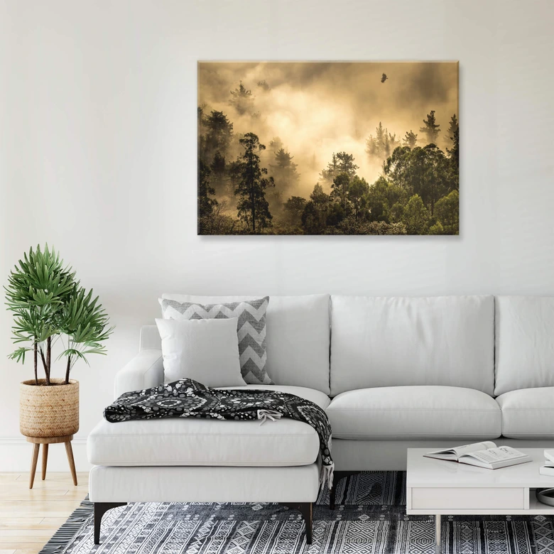 Leinwandbild Cuadrado - Clouds of Light 