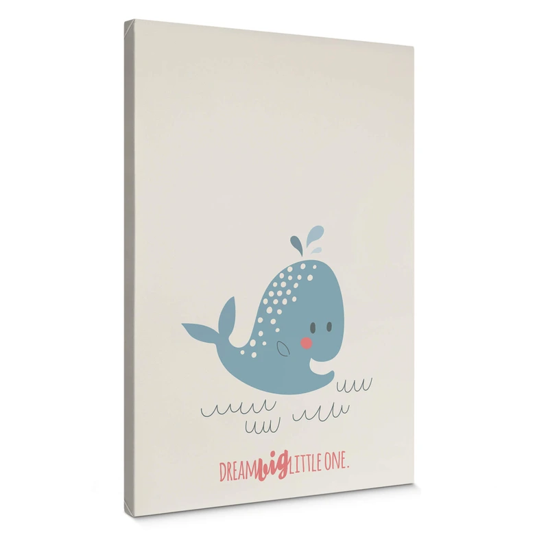 Canvas-bild Fingerprint - Dröm stort lilla du 