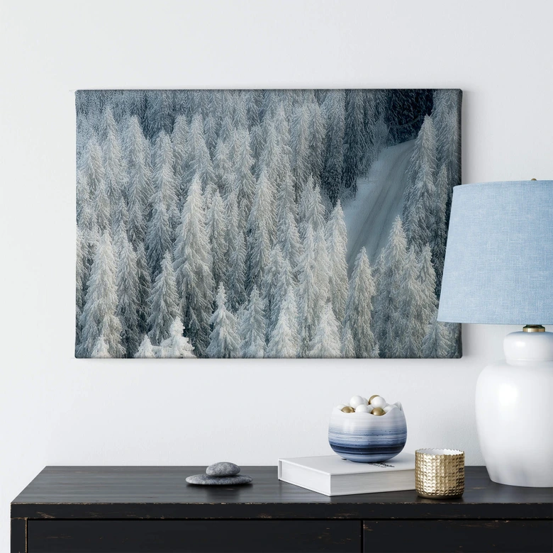 Leinwandbild Kalliolahti - Weisser Winter 