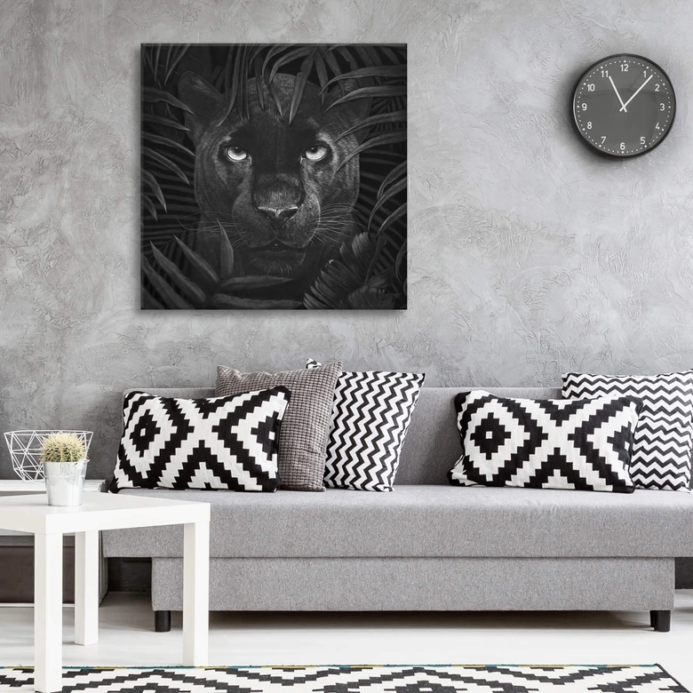 Canvastavla Korenkova - Panther i djungel 