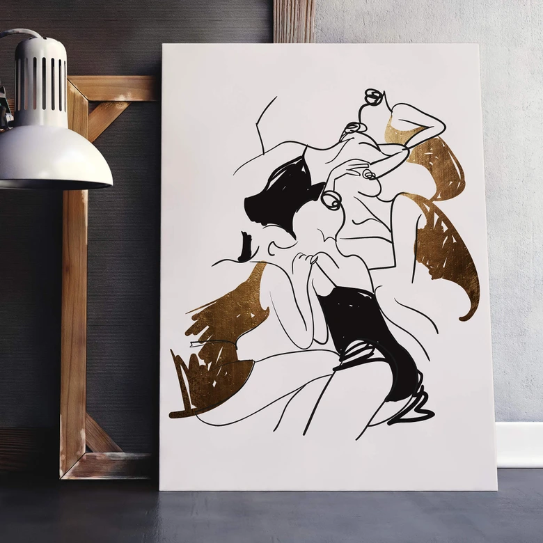 Leinwandbild Kubistika - Ballerinas 