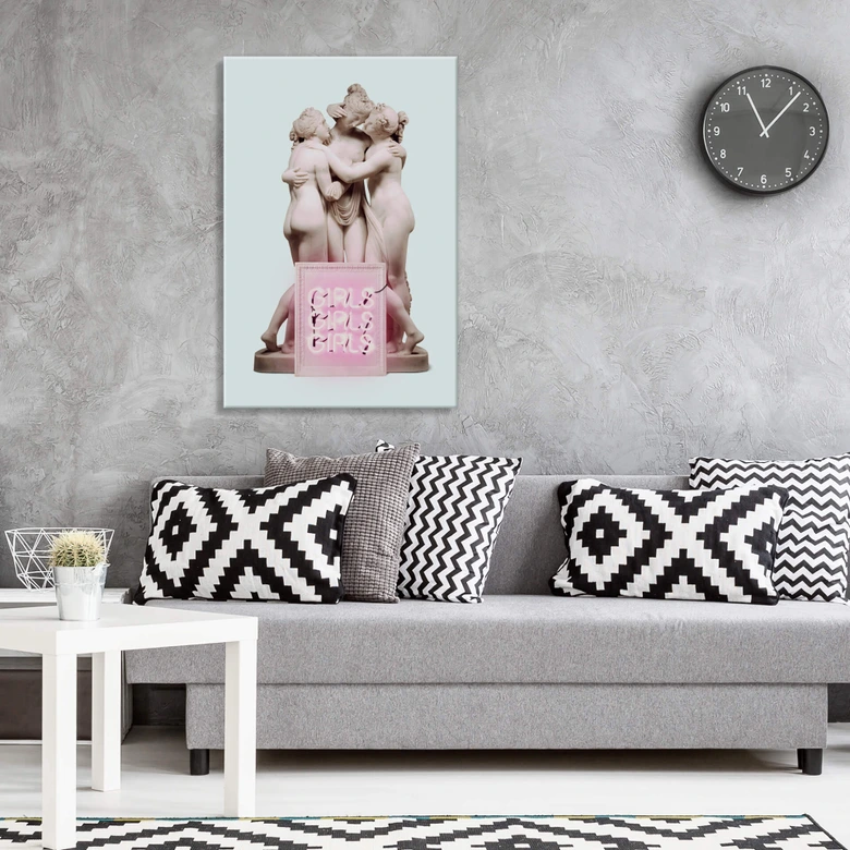 Canvastavla Lös - Flickor Flickor Flickor 