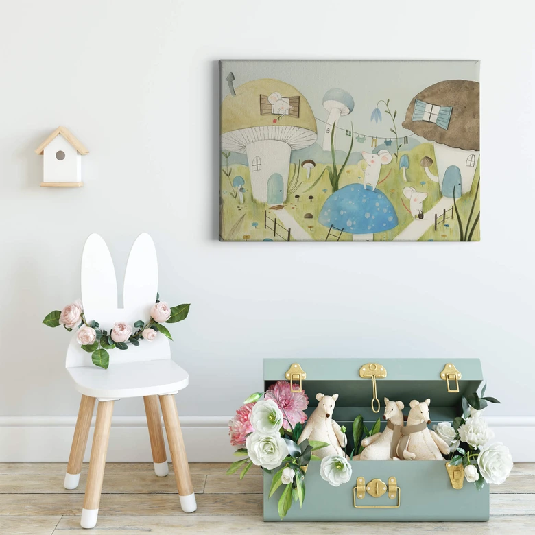 Canvastavla Loske - Musens stad 