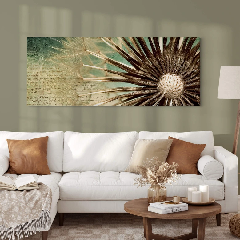 Lienzo Diente de león Poesía - Panorama 