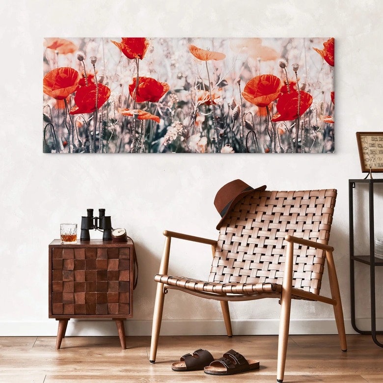 Canvas Red Poppies 