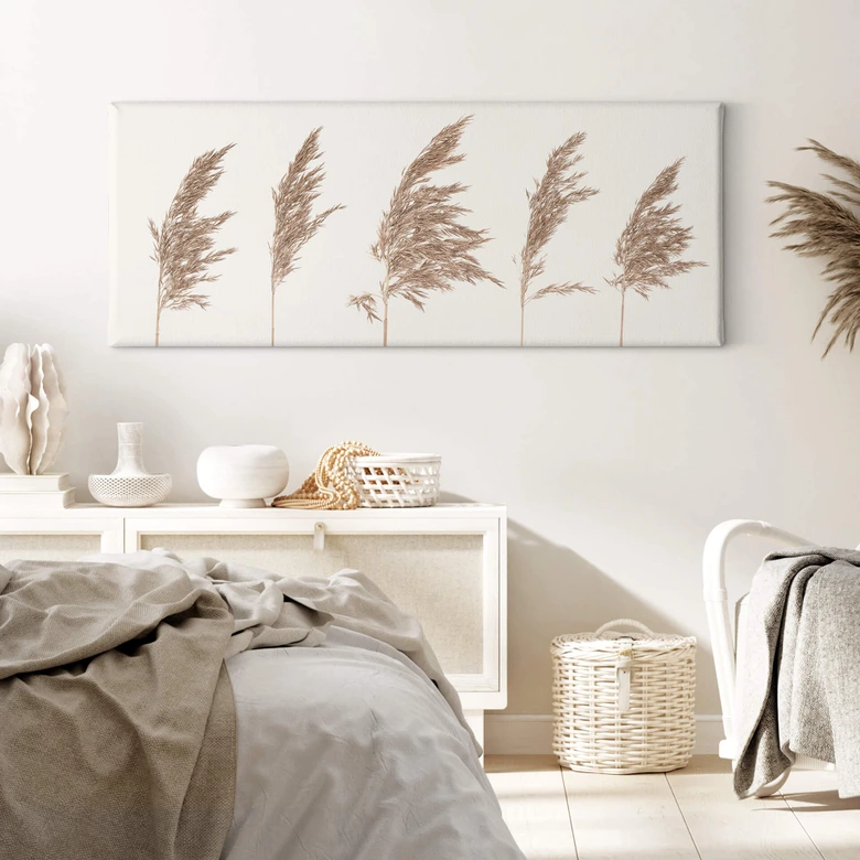 Obraz na płótnie Trzcinowa trawa - Panorama 