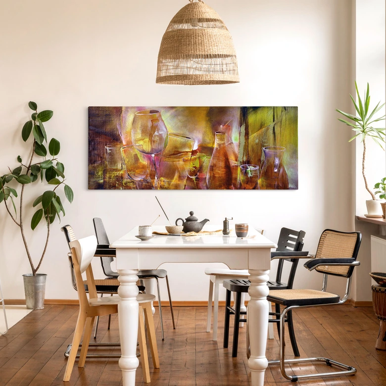 Tableau sur toile Vases et verres - Schmucker 