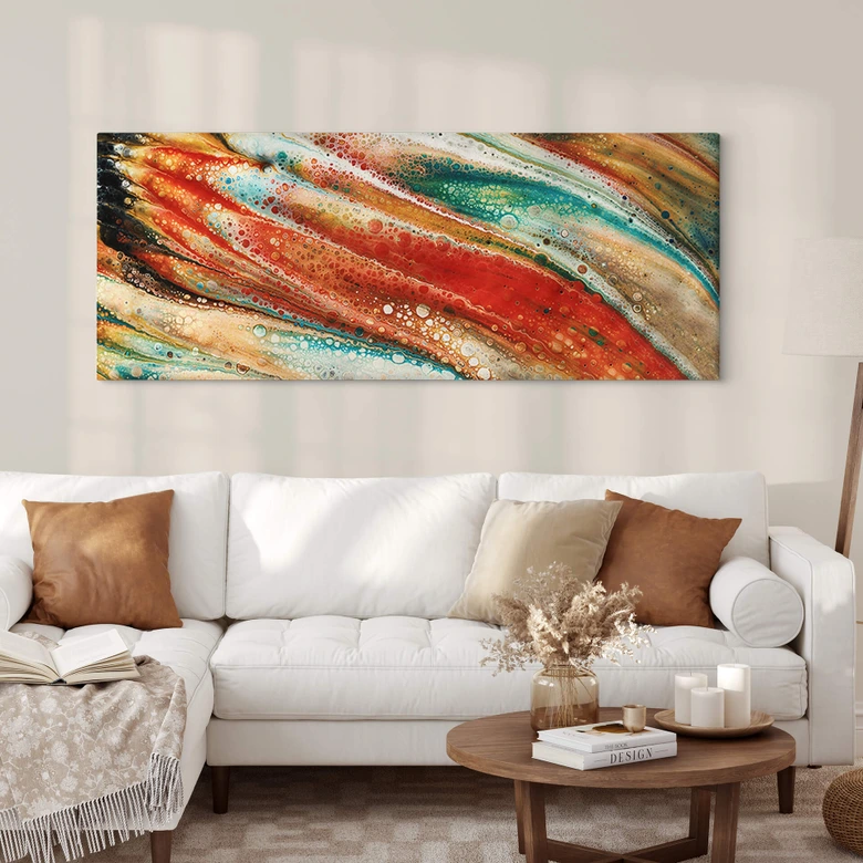 Leinwandbild Westum - Eleganz - Panorama 