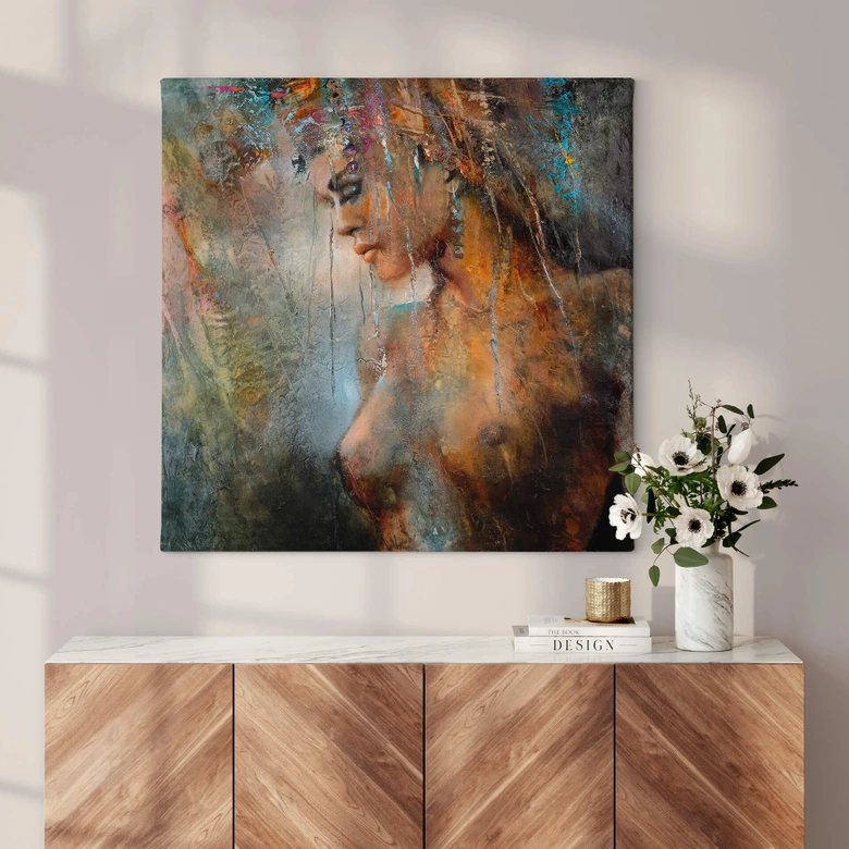 Tableau sur toile Schmucker - La reine - Carré 