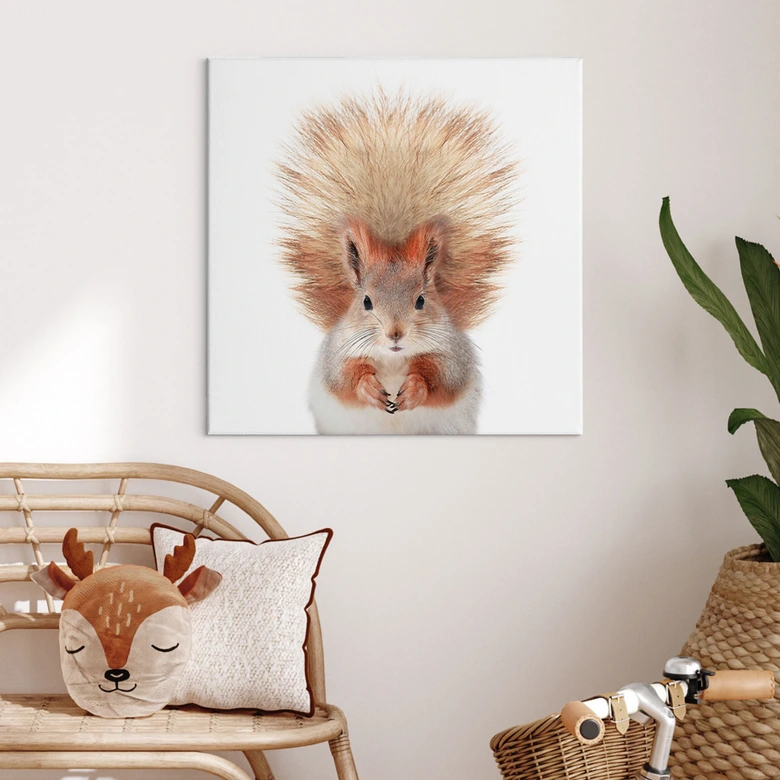 Leinwandbild Kleines Eichhörnchen - Sisi & Seb 