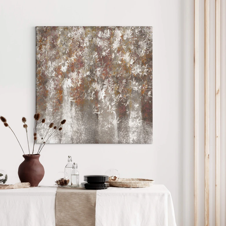 Leinwandbild Talen - Magnolien - Quadratisch 