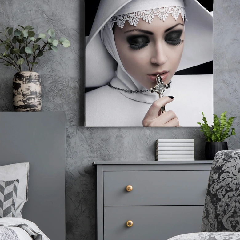 Canvas Stunning Sister - vierkant 