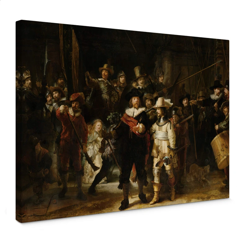 Tableau sur toile Rembrandt - La Garde de nuit 