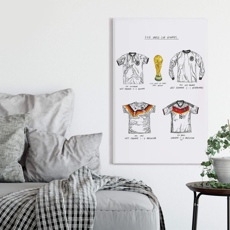 Obraz na płótnie Sparshott - koszulki piłkarskie Niemcy 