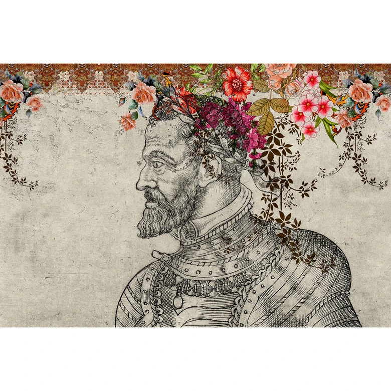 Livingwalls Fototapete Walls by Patel 3 In The Gallery 2 bunt, grau, orange, gelb, pink 