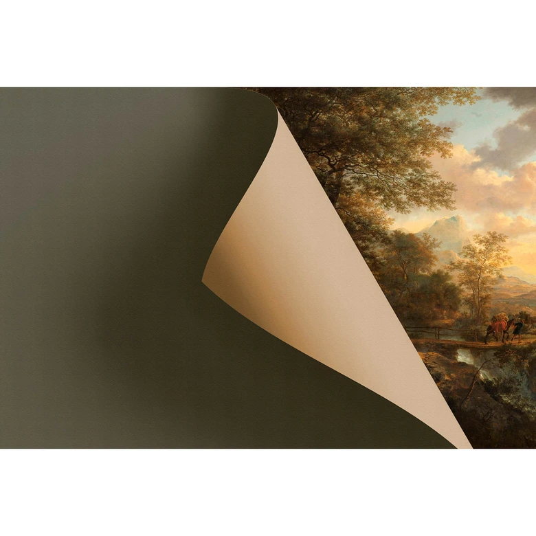 Fotomural Paredes de Patel 3 Hidden Places 4 beige, amarillo, marrón, azul, verde 