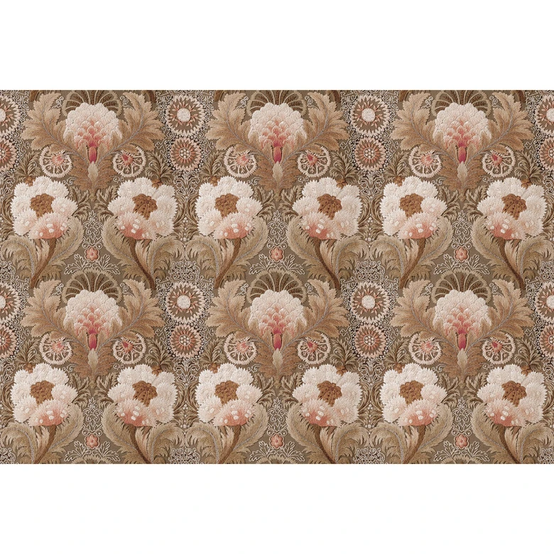 Livingwalls Fototapet Walls by Patel 3 Chateau 1 brun, rosa, beige, vit 