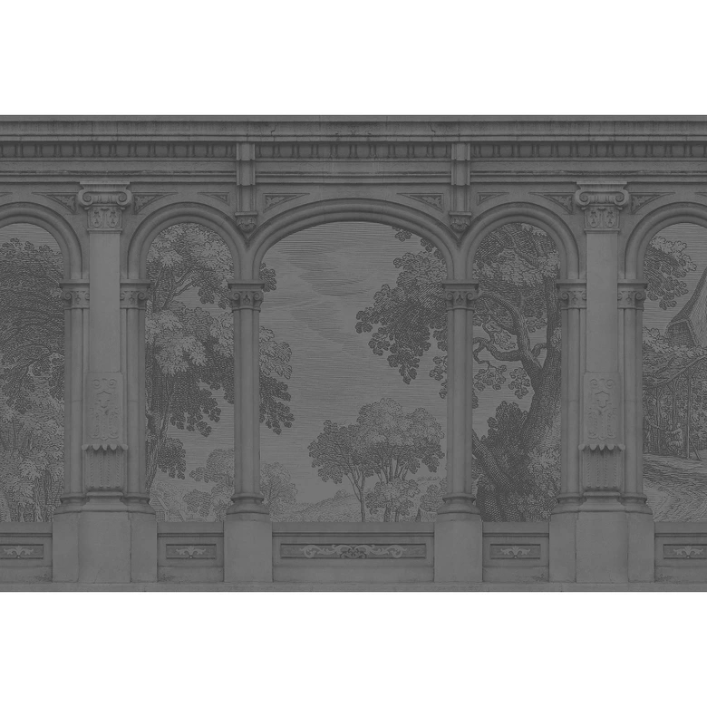 Livingwalls Fototapet Walls by Patel 3 Roma 5 grå 