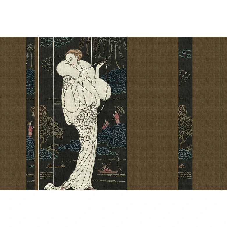 Fototapeta Livingwalls Walls by Patel 3 Adlon 4 brązowy, czarny, biały, niebieski 