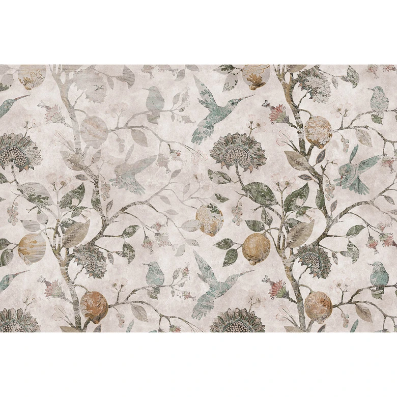 Livingwalls Fototapete Walls by Patel 3 In The Lemontree 1 beige, braun, grün 