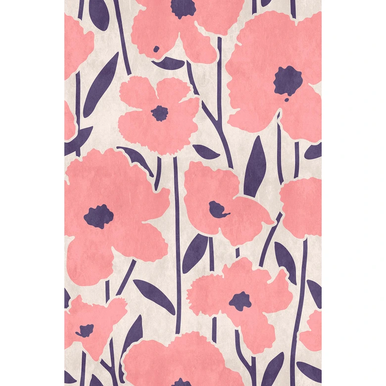 Livingwalls Fototapete Walls by Patel 3 Flower Market 1 rosa, lila, beige 