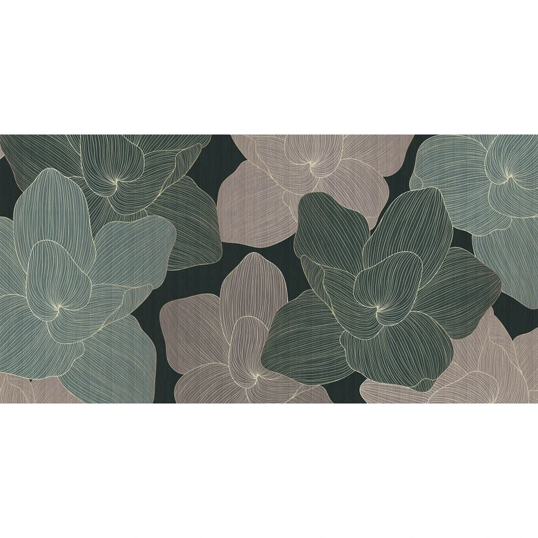 Livingwalls Fototapete Walls by Patel 3 Secret Place 2 grün, grau, gold 