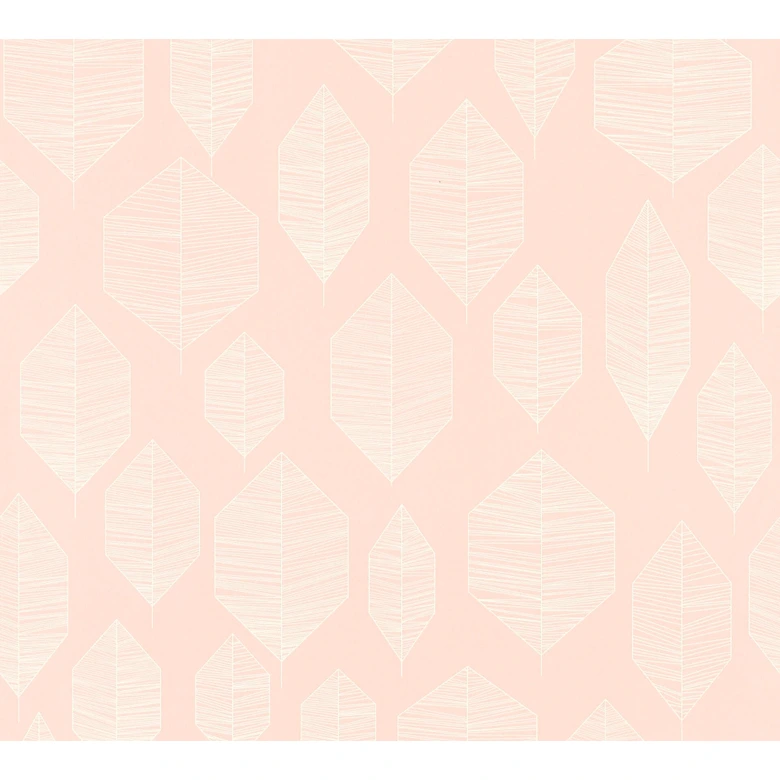 Livingwalls papier peint Colibri Papier peint géométrique - Papier peint mordene Rosé, Blanc 