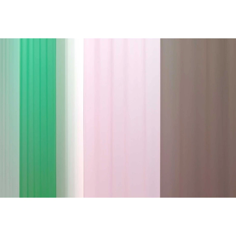 Papel pintado a rayas en colores pastel fotomural verde, rosa, topo - Papel pintado no tejido 