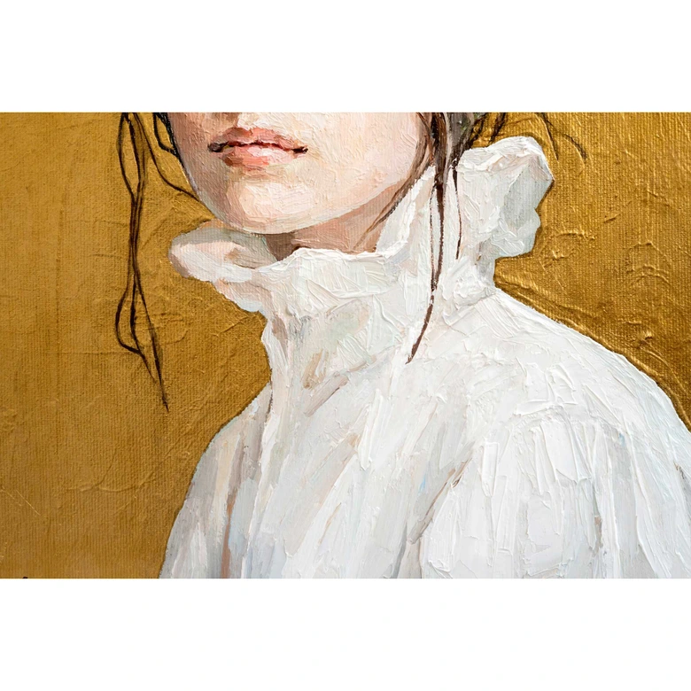 Fotomural estilo pintura al óleo sobre dorado - Papel pintado no tejido 