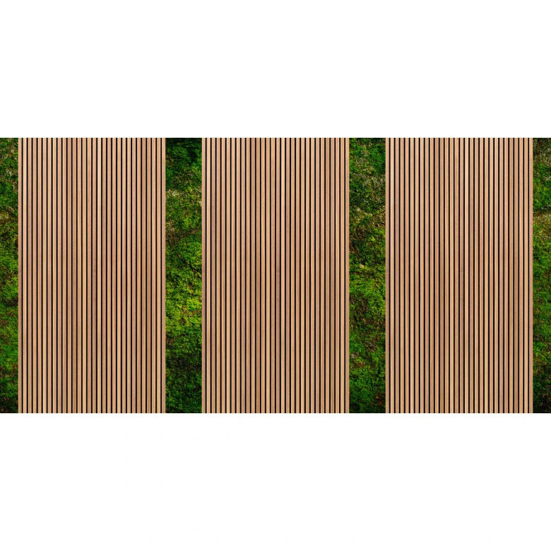 Fototapete Moos-Holzoptik in Erdtönen - Vliestapete für Naturambiente 