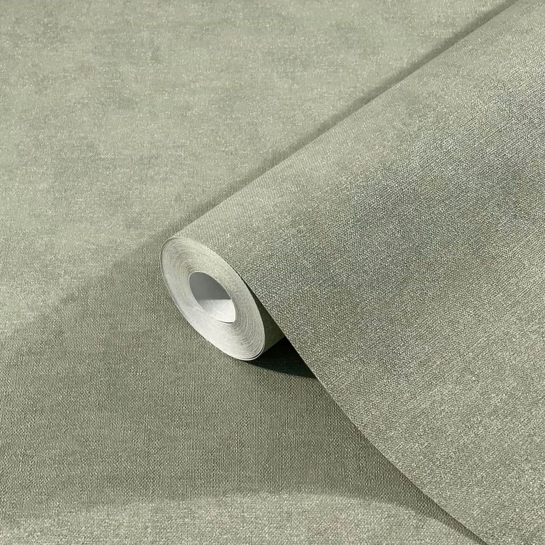 Vliestapete in moderner, feiner Struktur grau, beige Uni 