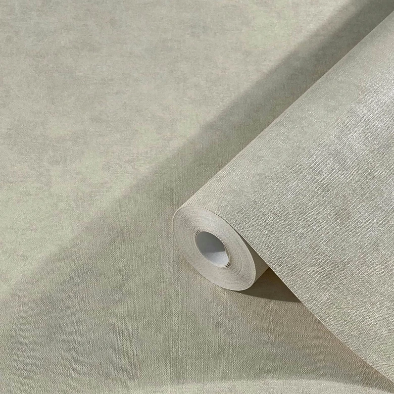 Vliestapete in moderner, feiner Struktur beige Uni 