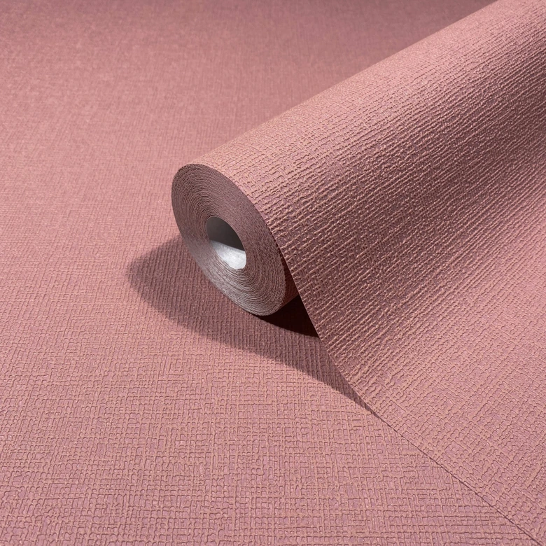 Nowoczesna tapeta z włókniny w kolorze czerwonym o jasnej fakturze  