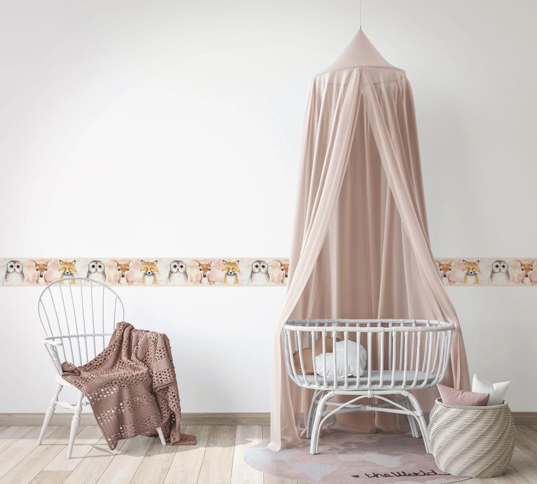 Behangrand, vlies Behangrand Kids Walls beige, kleurrijk 